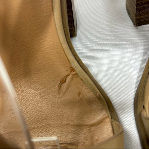 Soda | Block Heel Sandals Tan Ankle Strap Women’s Size 6 - Picture 10 of 12